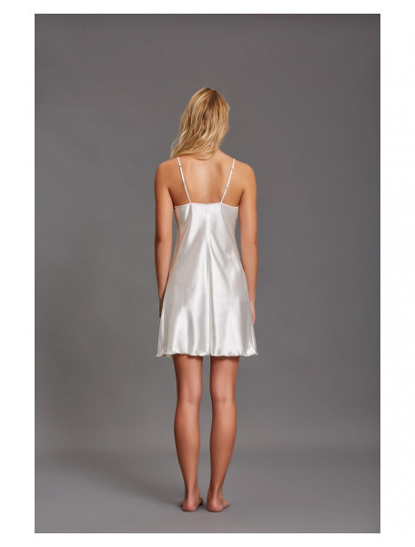 Νυχτικάκι σατέν με δαντέλα  ANDRA LINGERIE