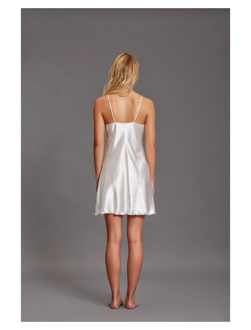 Νυχτικάκι σατέν με δαντέλα  ANDRA LINGERIE