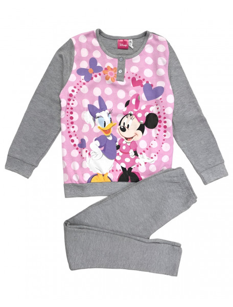 Πιτζάμα Minnie βαμβακερή με 2 κουμπιά
