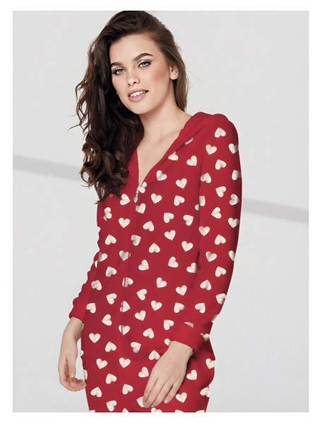 Ολόσωμη πιτζάμα γυναικεία fleece IINFIORE LOVE