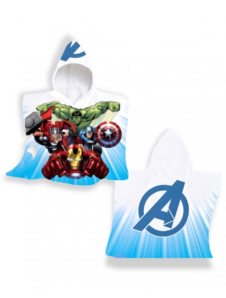 Poncho πετσέτα παιδική αγόρι AVENGERS