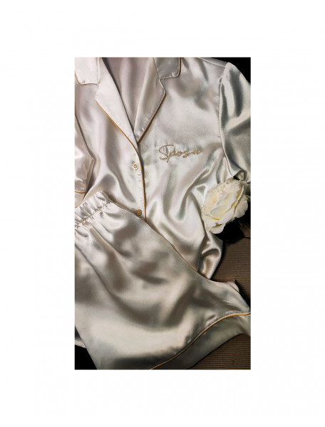 Πιτζάμα κοντή σατέν  ANDRA LINGERIE