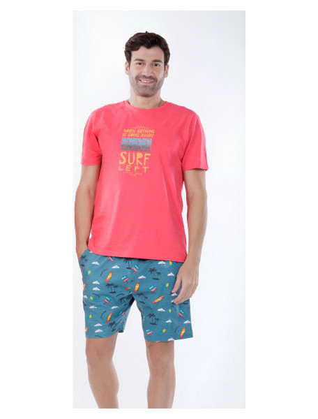 Κοντομάνικη ανδρική πιτζάμα surf