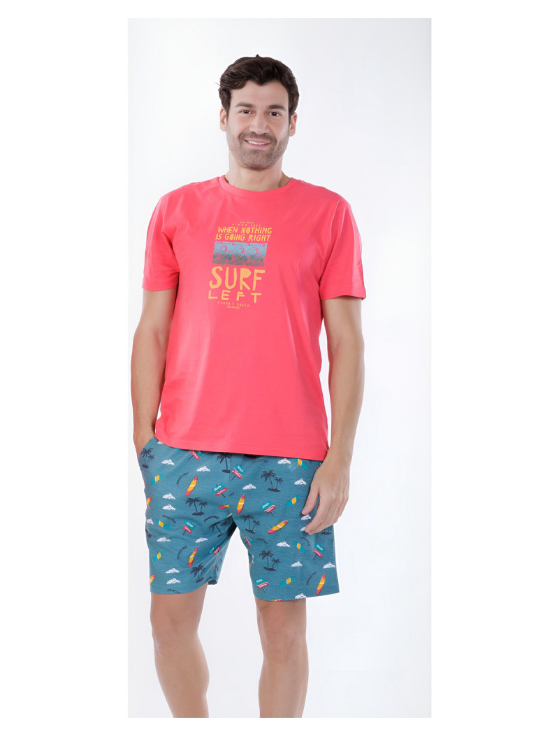 Κοντομάνικη ανδρική πιτζάμα surf