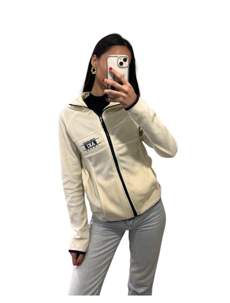 Γυναικεία μονόχρωμη ζακέτα fleece  AKI  