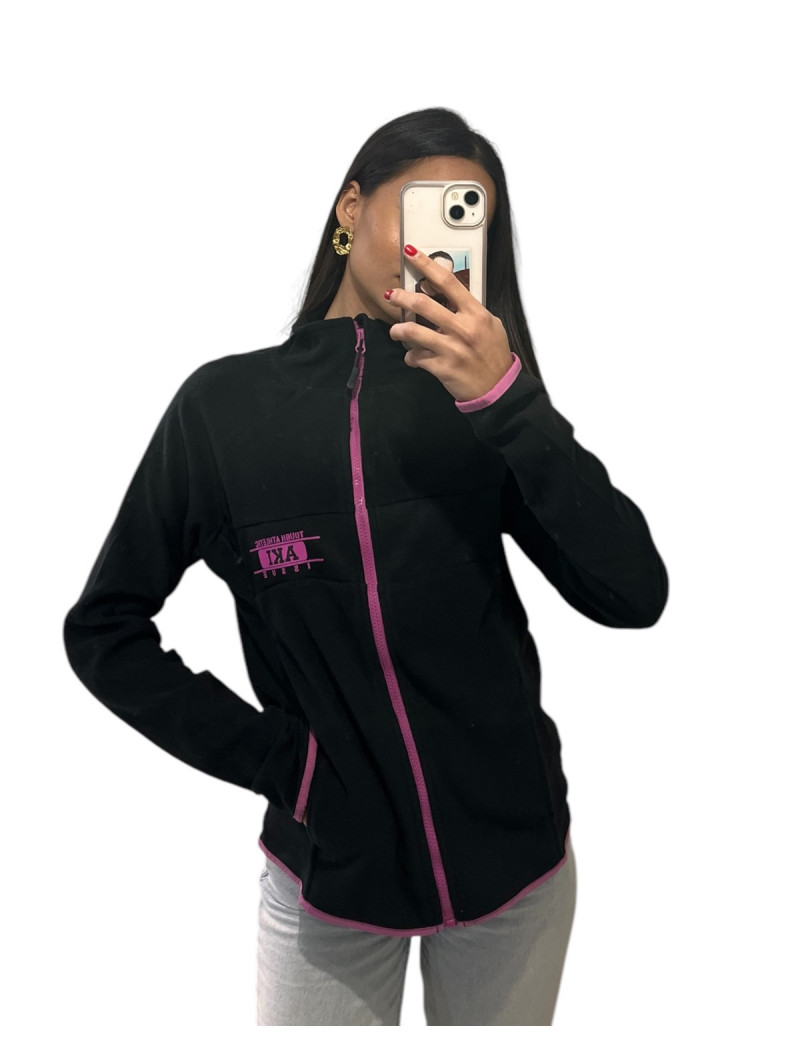 Γυναικεία μονόχρωμη ζακέτα fleece  AKI  