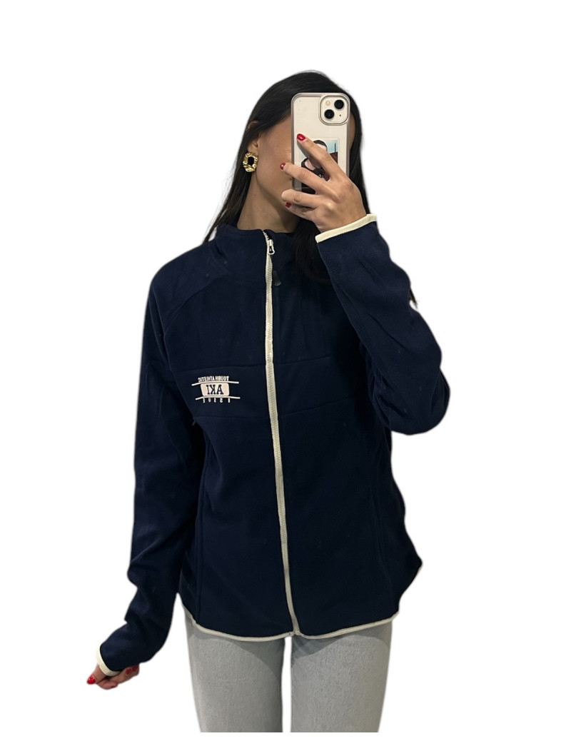 Γυναικεία μονόχρωμη ζακέτα fleece  AKI  