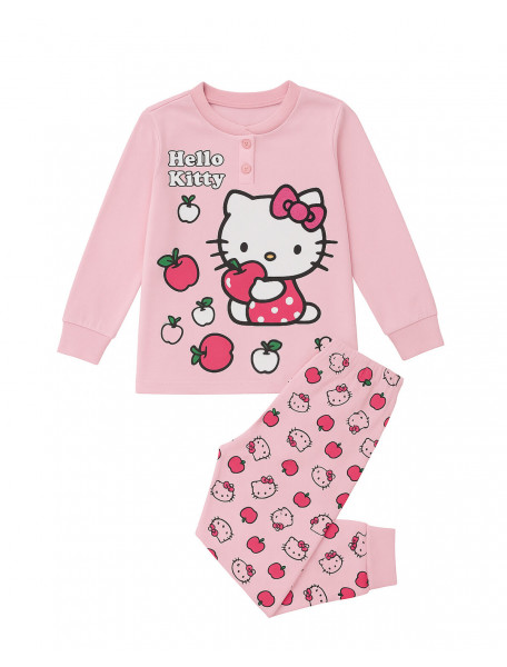 Πιτζάμα HELLO KITTY λεπτή βαμβακερή με 2 κουμπιά