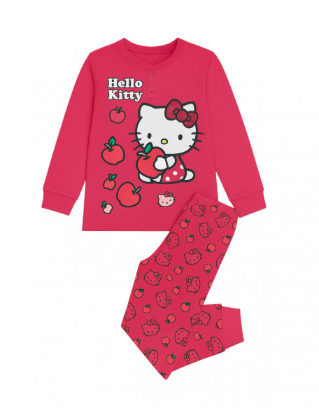 Πιτζάμα HELLO KITTY λεπτή βαμβακερή με 2 κουμπιά