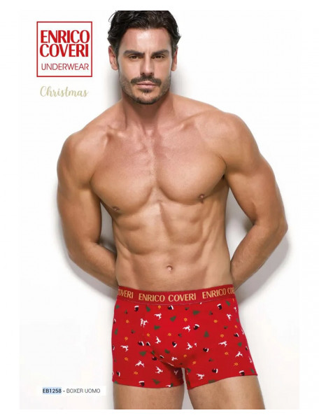 Boxer ανδρικό χριστουγεννιάτικο ENRICO COVERI EB1258