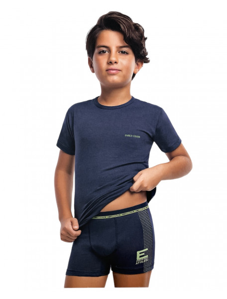 Παιδικό σετ φανελάκι και boxer με ρίγα Enrico Coveri