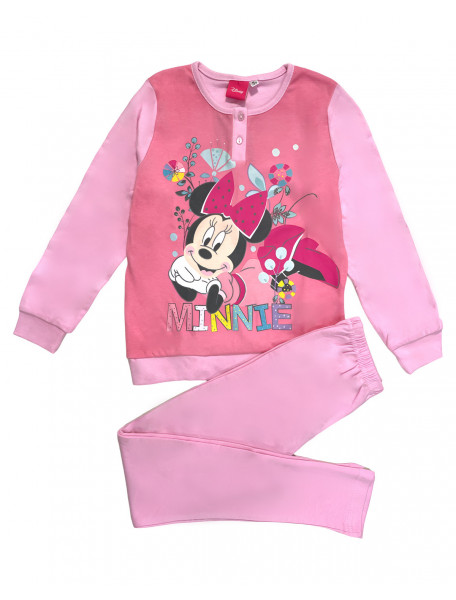 Πιτζάμα Minnie βαμβακερή με 2 κουμπιά