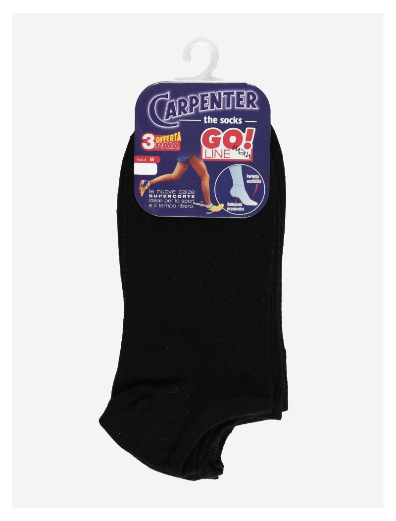 3 ζευγάρια κάλτσες κοφτές unisex CARPENTER