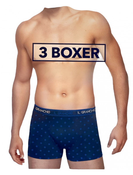 3άδα boxer ανδρικά IL GRANCHIO