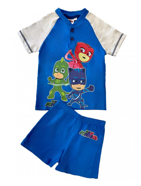 Πιτζάμα παιδική για αγόρι με κοντό μανίκι PJMASKS