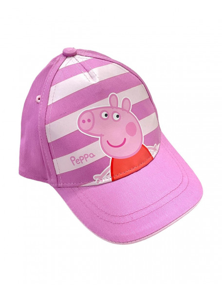 Καπέλο jockey μωβ ριγέ Peppa