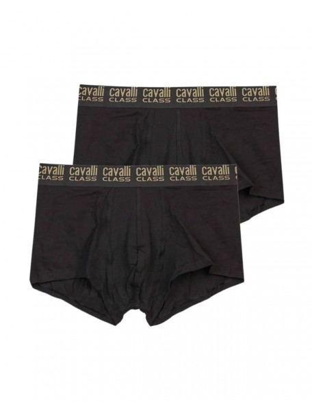 Roberto Cavalli Ανδρικά Μποξεράκια Μαύρα 2Pack
