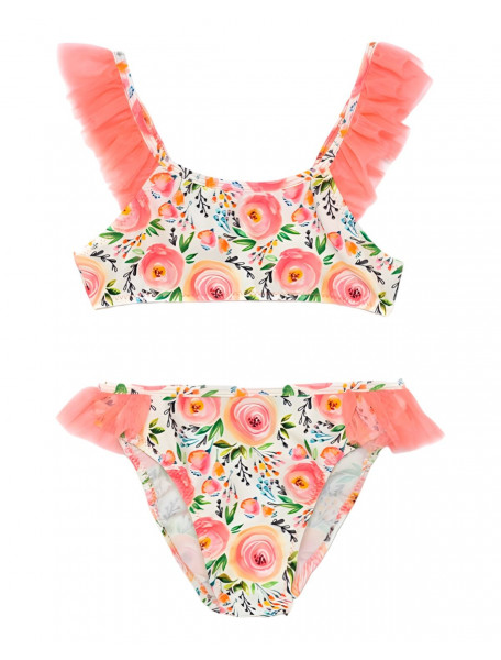 BIKINI μαγιό με λουλούδια για κορίτσι TORTUE