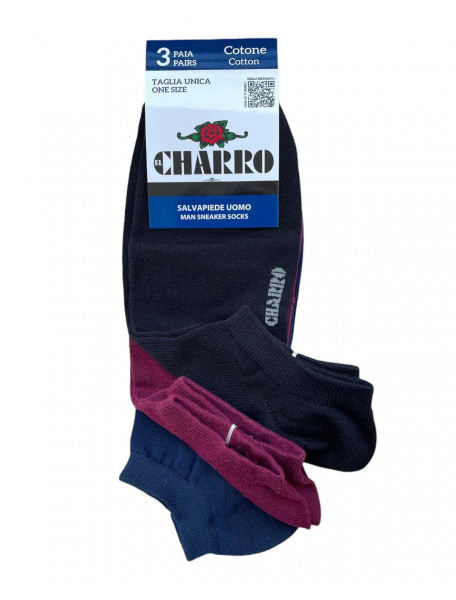 3 ζευγάρια κάλτσες κοφτές CHARRO