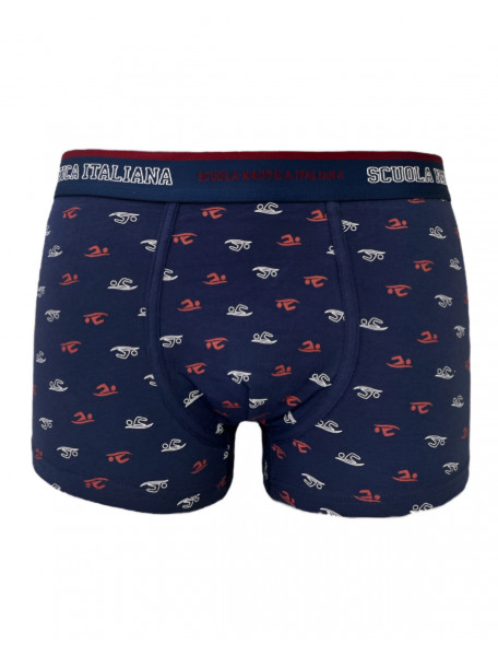 BOXER ανδρικό βαμβακερό ελαστικό κολυμβητές SCUOLA NAUTICA ITALIANA
