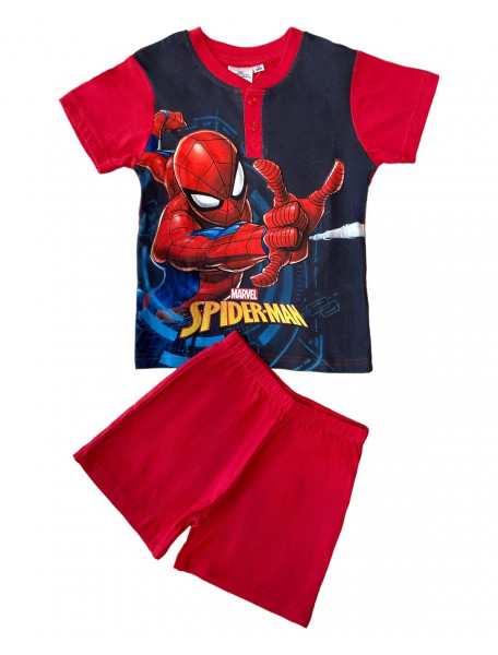 Πιτζάμα παιδική για αγόρι με κοντό μανίκι Spiderman