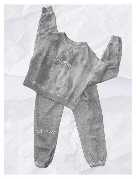 Homewear γυναικεία βαμβακερή φούτερ φόρμα haimewy